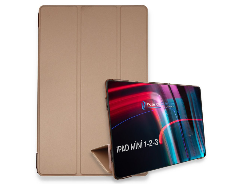Newface iPad Mini 1 Kılıf Tablet Smart Kılıf - Rose Gold