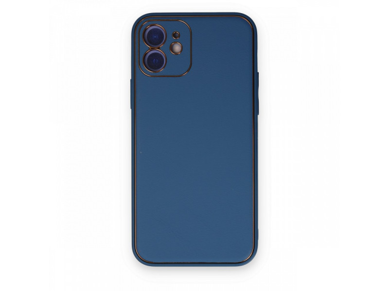 Newface iPhone 11 Kılıf Coco Deri Silikon Kapak - Açık Mavi