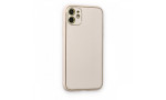 Newface iPhone 11 Kılıf Coco Deri Silikon Kapak - Beyaz