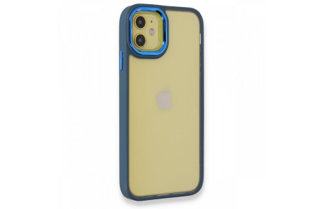 Newface iPhone 11 Kılıf Dora Kapak - Mavi