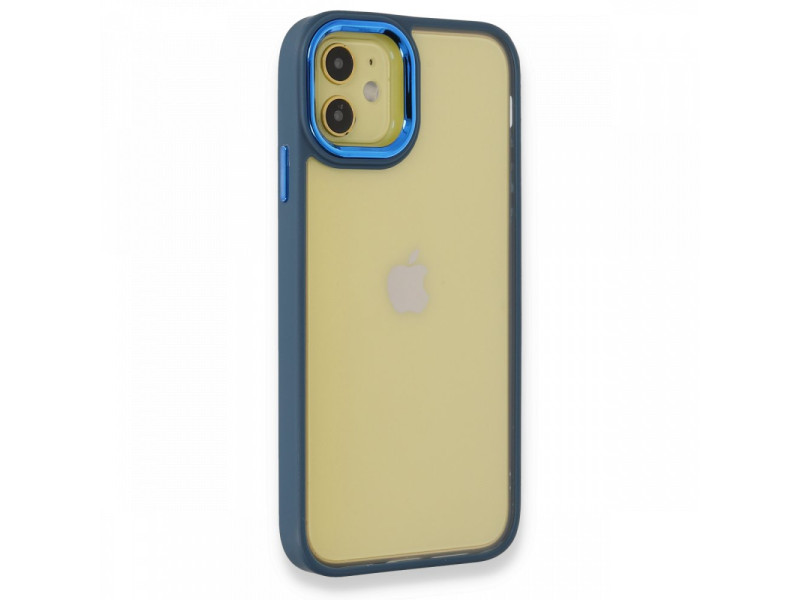 Newface iPhone 11 Kılıf Dora Kapak - Mavi