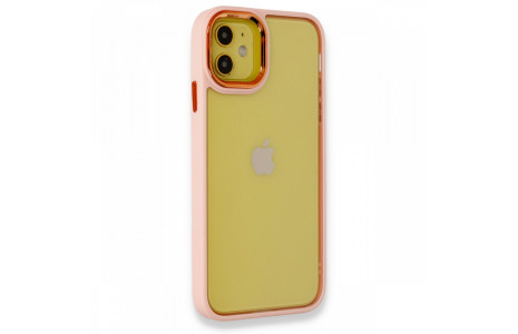 Newface iPhone 11 Kılıf Dora Kapak - Pudra