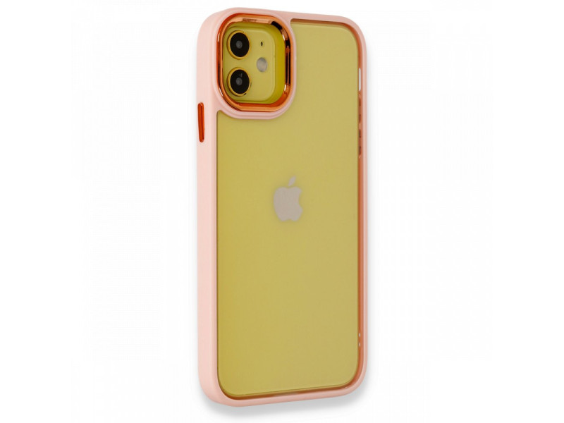 Newface iPhone 11 Kılıf Dora Kapak - Pudra
