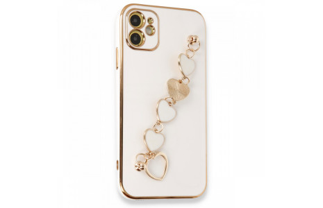 Newface iPhone 11 Kılıf Esila Silikon - Beyaz