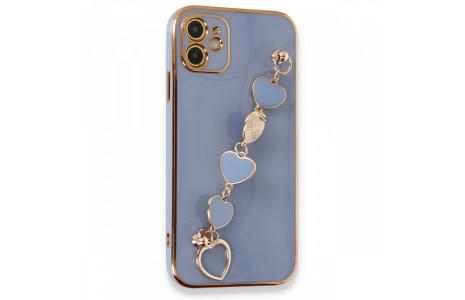 Newface iPhone 11 Kılıf Esila Silikon - Gri