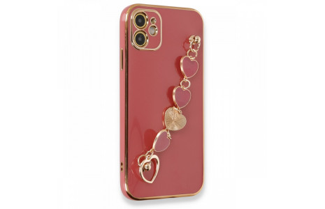 Newface iPhone 11 Kılıf Esila Silikon - Kırmızı