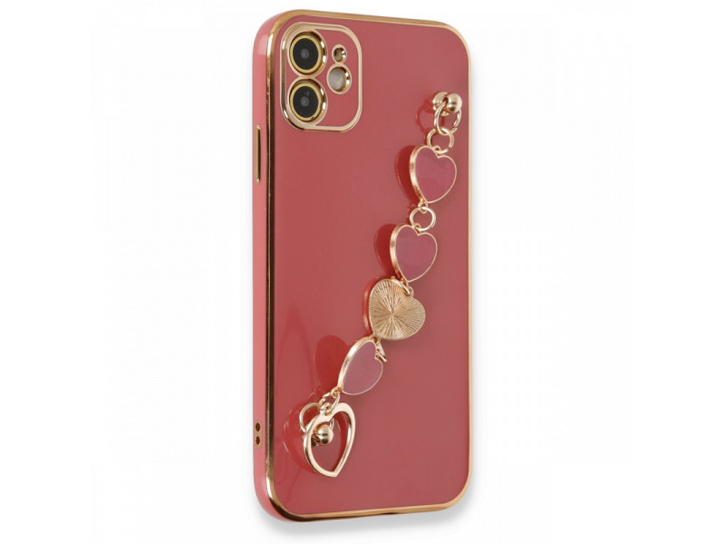 Newface iPhone 11 Kılıf Esila Silikon - Kırmızı