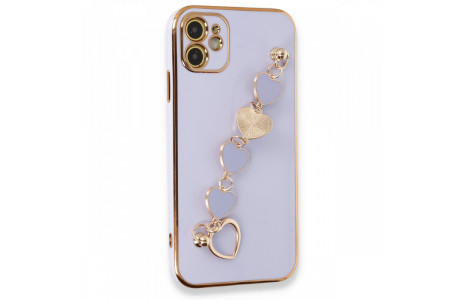 Newface iPhone 11 Kılıf Esila Silikon - Lila