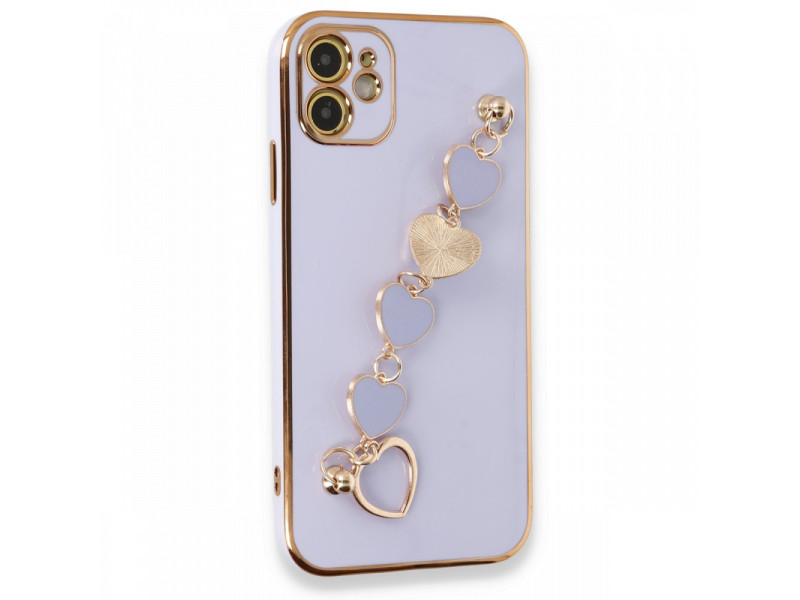 Newface iPhone 11 Kılıf Esila Silikon - Lila