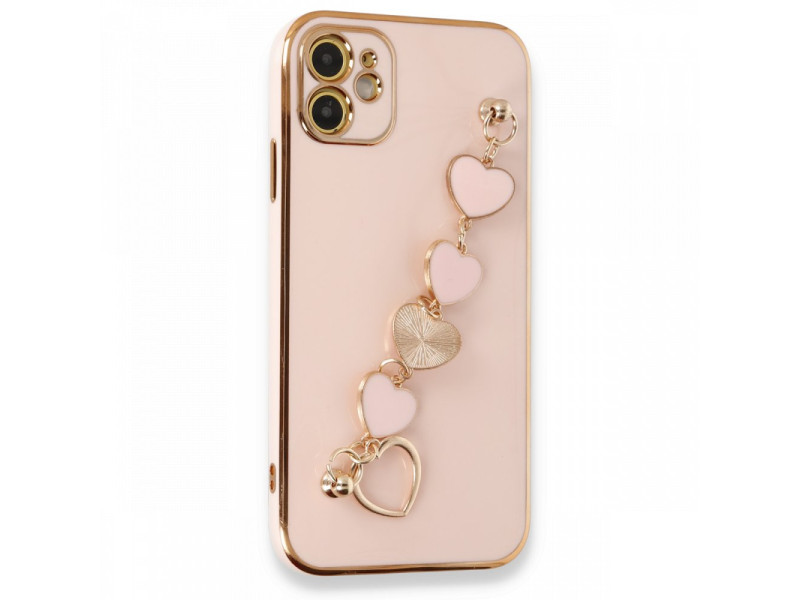 Newface iPhone 11 Kılıf Esila Silikon - Pudra