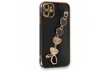 Newface iPhone 11 Kılıf Esila Silikon - Siyah