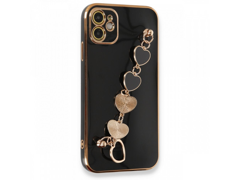 Newface iPhone 11 Kılıf Esila Silikon - Siyah
