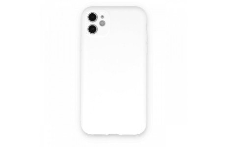 Newface iPhone 11 Kılıf Nano içi Kadife Silikon - Beyaz