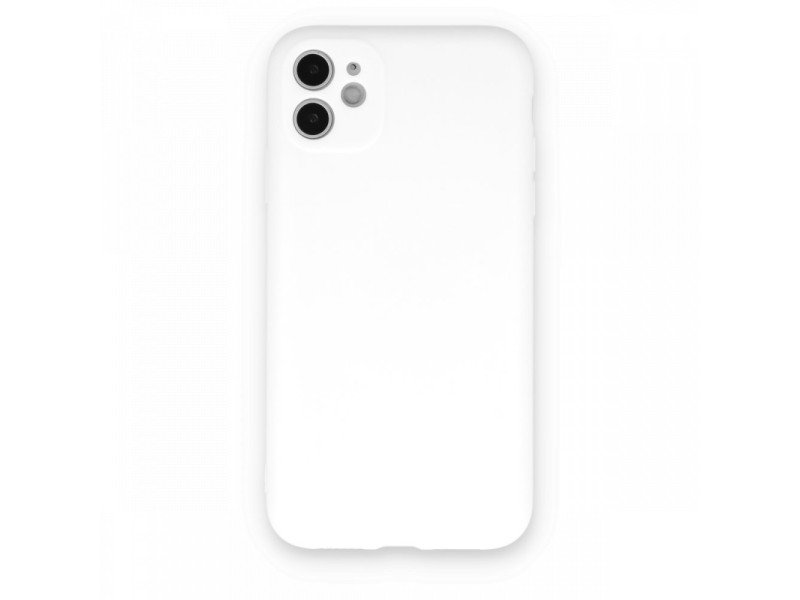 Newface iPhone 11 Kılıf Nano içi Kadife Silikon - Beyaz