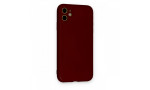 Newface iPhone 11 Kılıf Nano içi Kadife Silikon - Bordo