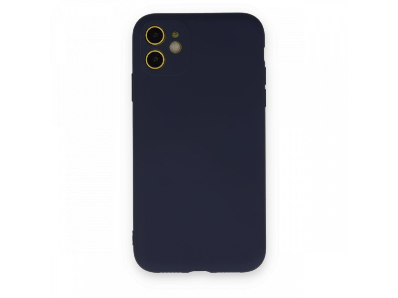 Newface iPhone 11 Kılıf Nano içi Kadife Silikon - Lacivert