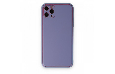 Newface iPhone 11 Pro Kılıf Coco Deri Silikon Kapak - Açık Lila