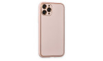 Newface iPhone 11 Pro Kılıf Coco Deri Silikon Kapak - Pudra
