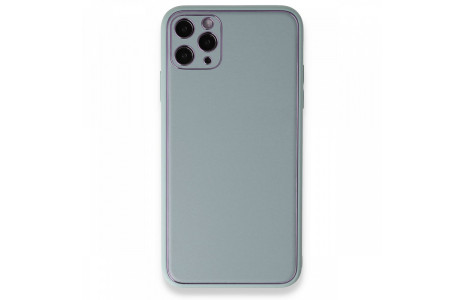 Newface iPhone 11 Pro Max Kılıf Coco Deri Silikon Kapak - Turkuaz