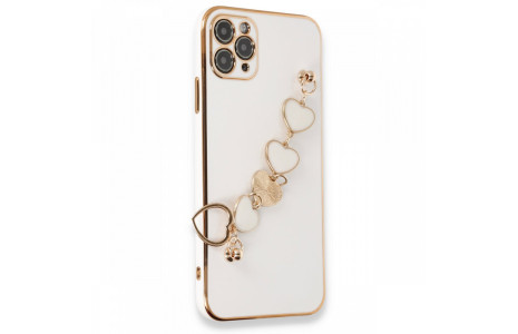 Newface iPhone 11 Pro Max Kılıf Esila Silikon - Beyaz
