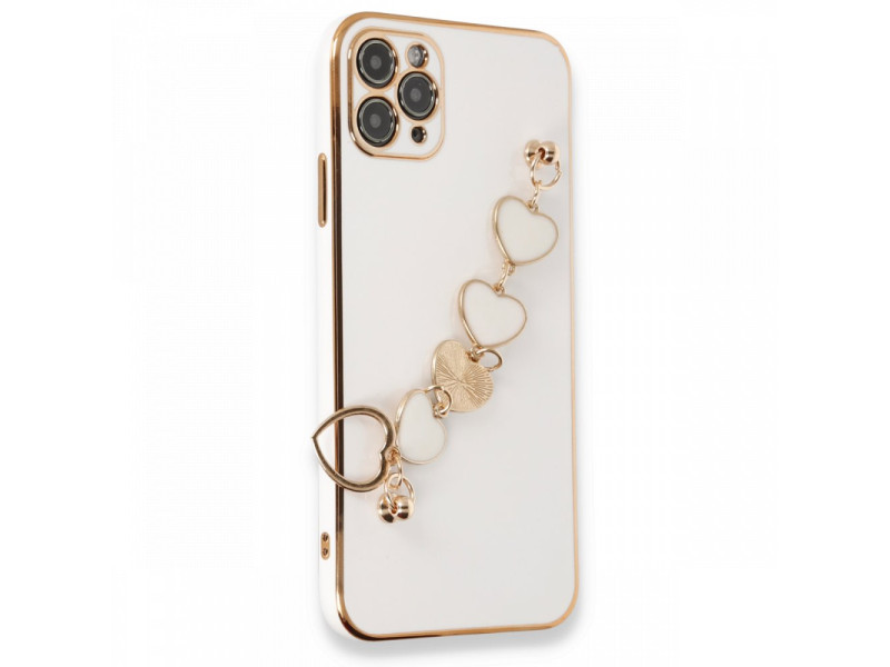 Newface iPhone 11 Pro Max Kılıf Esila Silikon - Beyaz