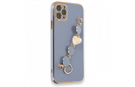 Newface iPhone 11 Pro Max Kılıf Esila Silikon - Gri