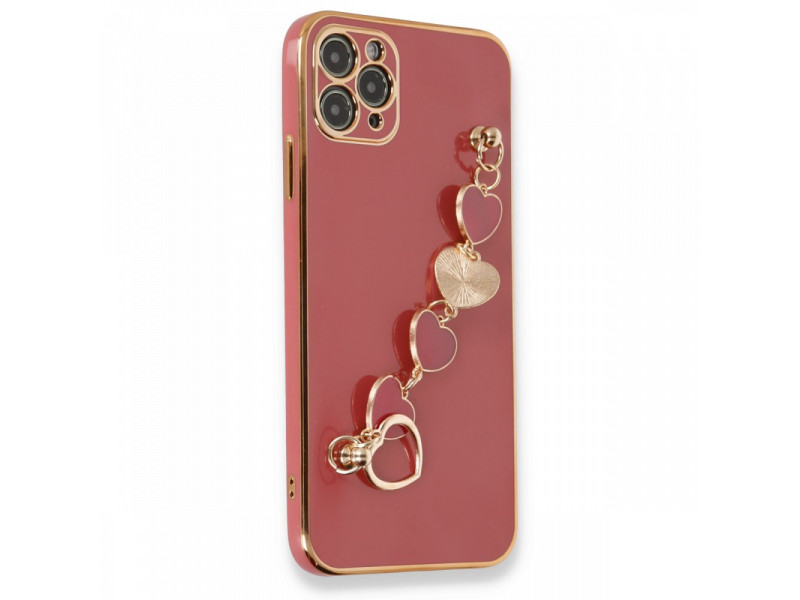 Newface iPhone 11 Pro Max Kılıf Esila Silikon - Kırmızı