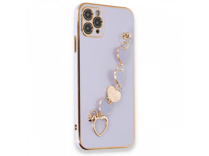 Newface iPhone 11 Pro Max Kılıf Esila Silikon - Lila