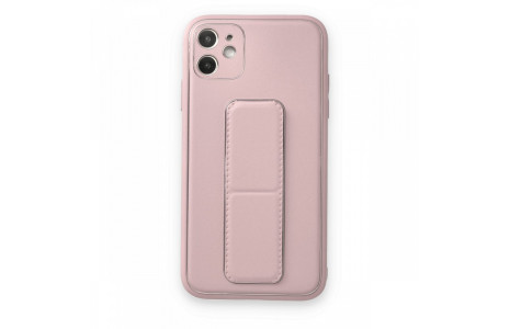 Newface iPhone 12 Kılıf Coco Deri Standlı Kapak - Pudra