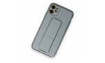 Newface iPhone 12 Kılıf Coco Deri Standlı Kapak - Sky Blue