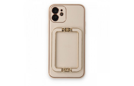 Newface iPhone 12 Kılıf Coco Elit Kapak - Gold