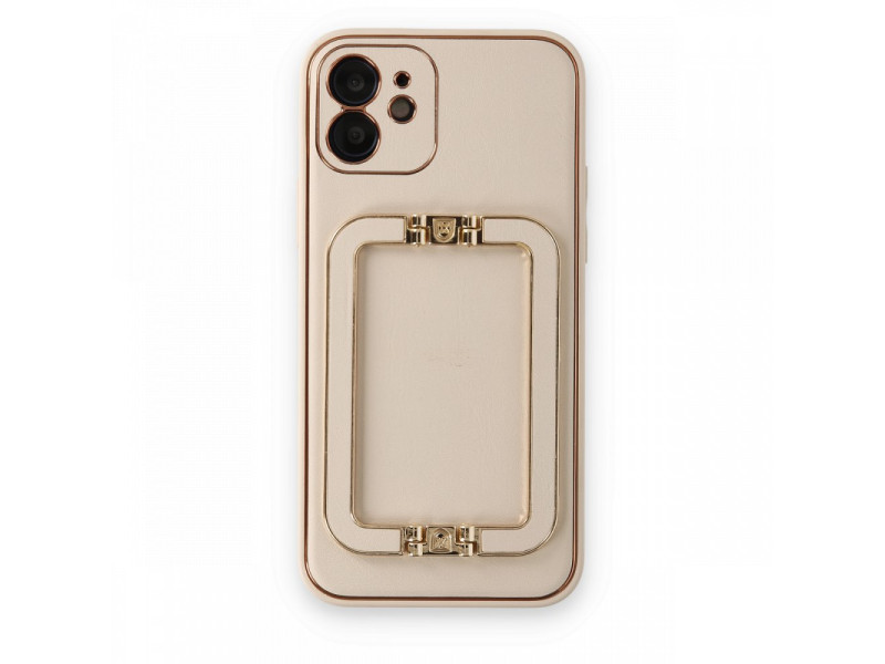 Newface iPhone 12 Kılıf Coco Elit Kapak - Gold