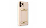 Newface iPhone 12 Kılıf Coco Elit Kapak - Gold