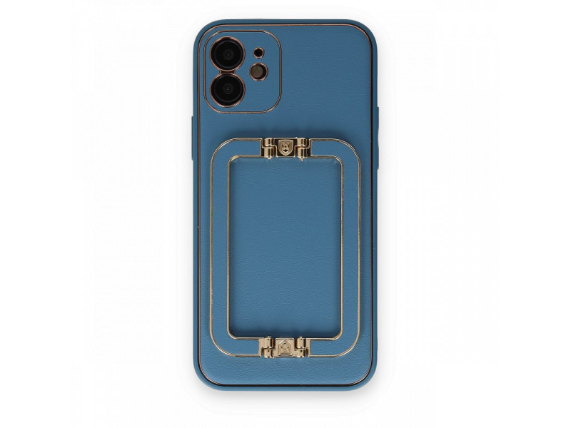 Newface iPhone 12 Kılıf Coco Elit Kapak - Mavi