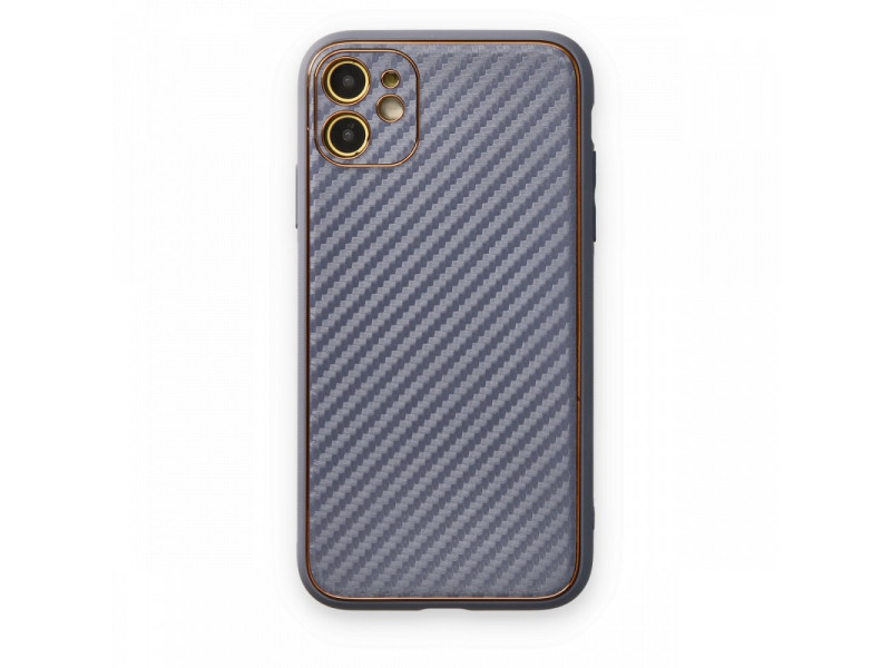 Newface iPhone 12 Kılıf Coco Karbon Silikon - Gri