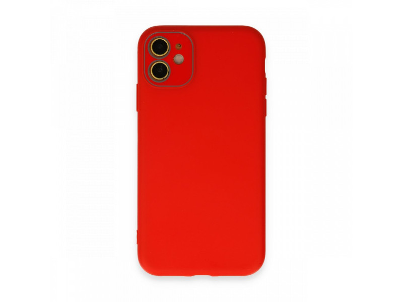 Newface iPhone 12 Kılıf Lansman Glass Kapak - Kırmızı