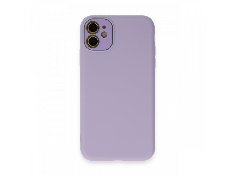 Newface iPhone 12 Kılıf Lansman Glass Kapak - Lila