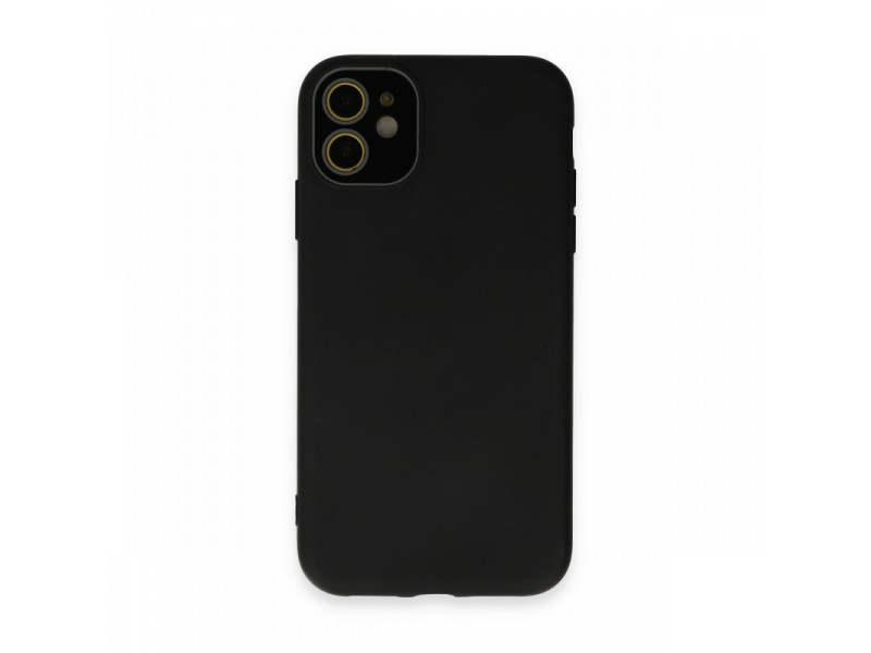 Newface iPhone 12 Kılıf Lansman Glass Kapak - Siyah