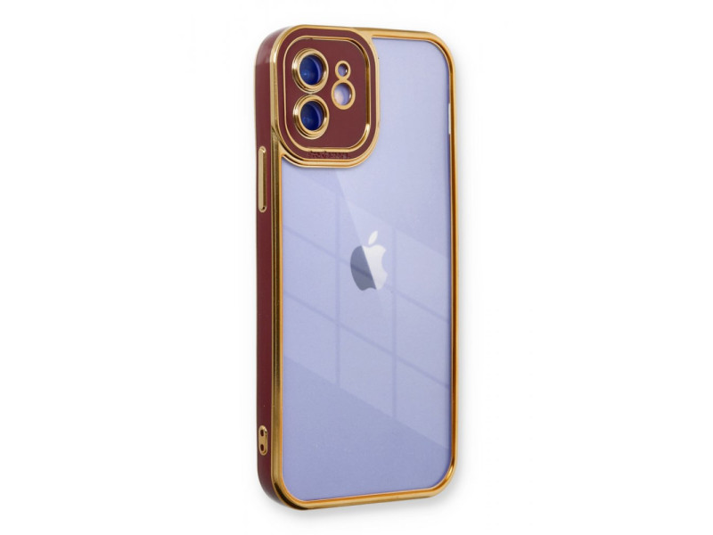 Newface iPhone 11 Kılıf Liva Lens Silikon - Bordo