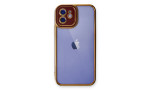 Newface iPhone 11 Kılıf Liva Lens Silikon - Bordo