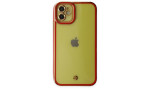 Newface iPhone 12 Kılıf Liva Lens Silikon - Kırmızı