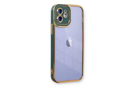 Newface iPhone 11 Kılıf Liva Lens Silikon - Yeşil