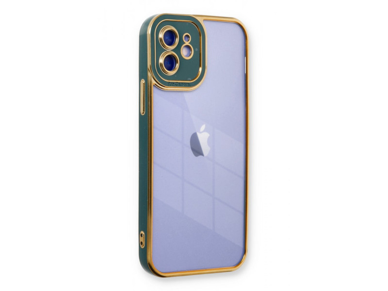 Newface iPhone 11 Kılıf Liva Lens Silikon - Yeşil