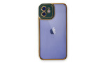 Newface iPhone 11 Kılıf Liva Lens Silikon - Yeşil