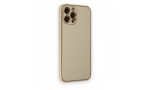 Newface iPhone 12 Pro Kılıf Coco Deri Silikon Kapak - Gold