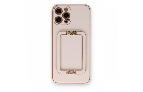 Newface iPhone 12 Pro Kılıf Coco Elit Kapak - Pudra