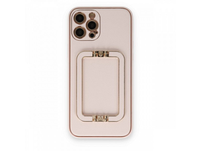 Newface iPhone 12 Pro Kılıf Coco Elit Kapak - Pudra