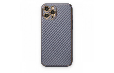Newface iPhone 12 Pro Kılıf Coco Karbon Silikon - Gri