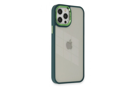 Newface iPhone 12 Pro Kılıf Dora Kapak - Haki Yeşil