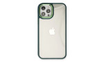 Newface iPhone 12 Pro Kılıf Dora Kapak - Haki Yeşil